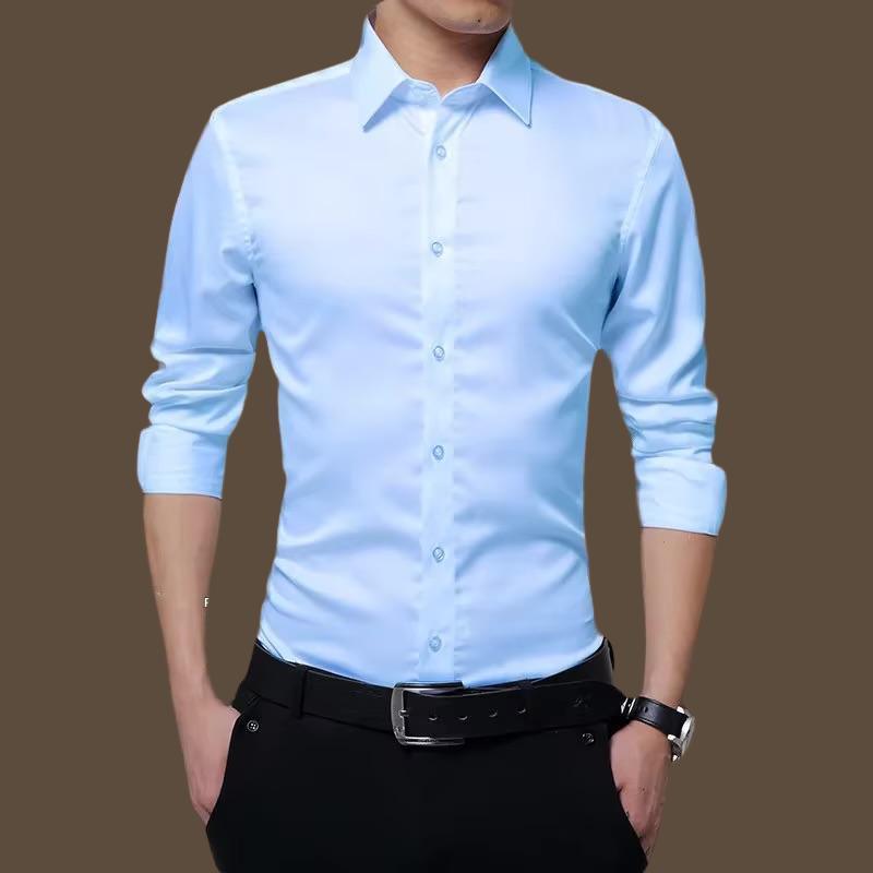 Camisa casual masculina de manga longa