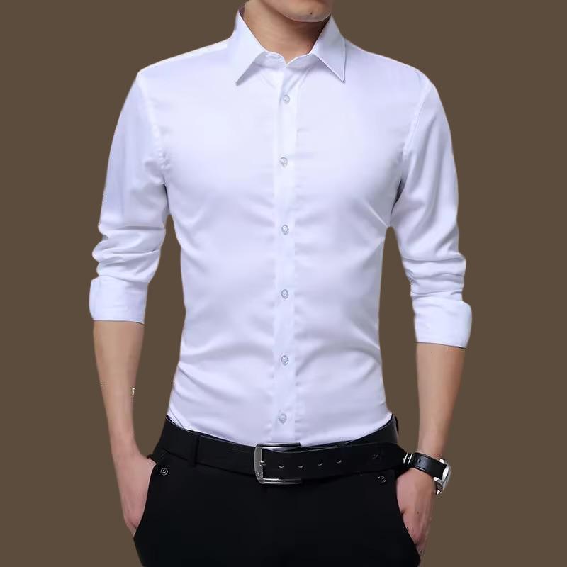 Camisa casual masculina de manga longa