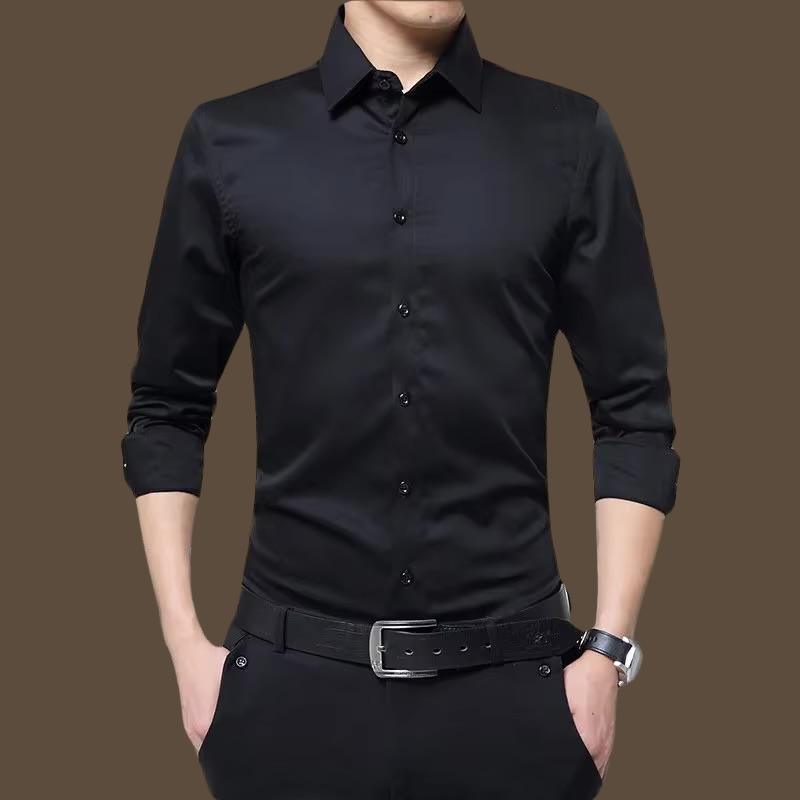 Camisa casual masculina de manga longa