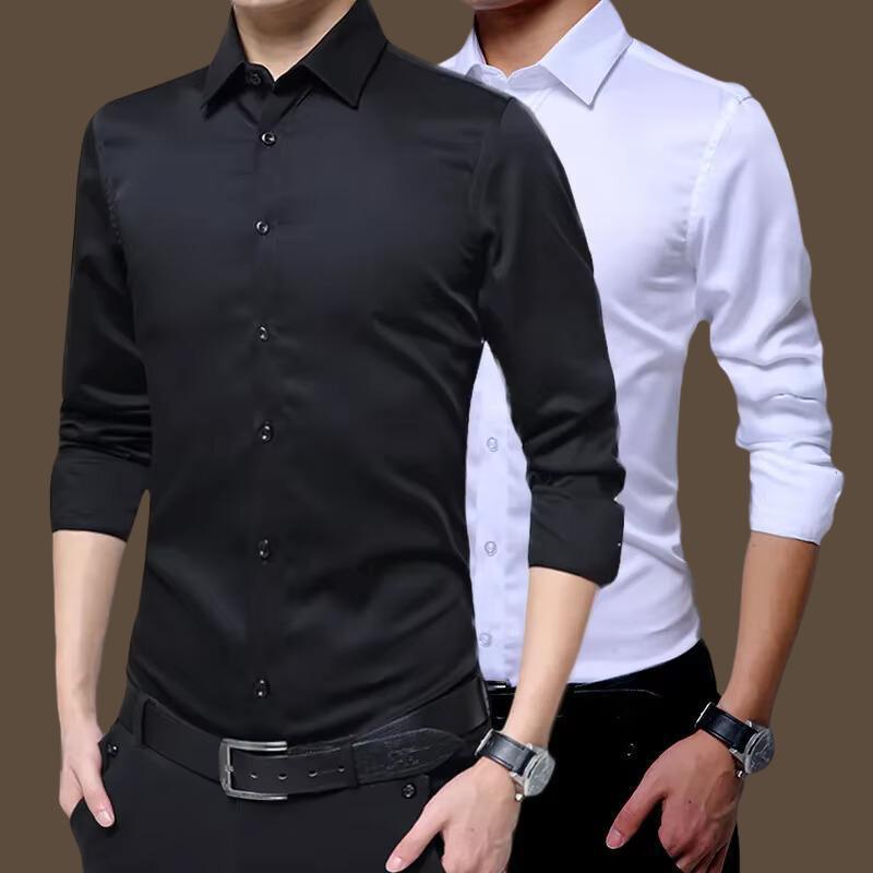 Camisa casual masculina de manga longa