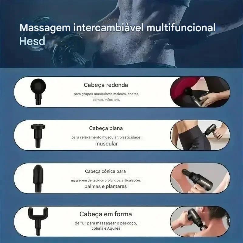 Mini pistola de massagem muscular